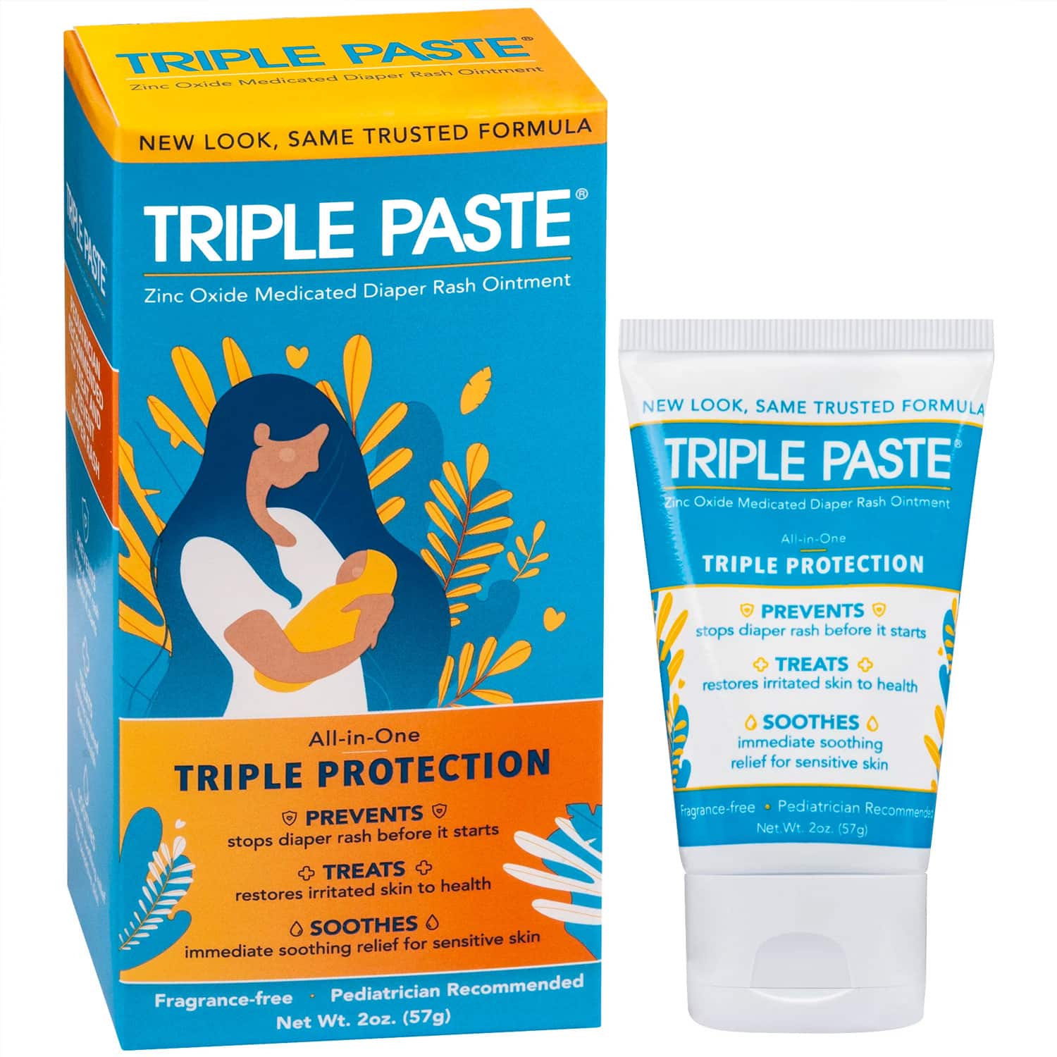 Triple Paste Medicated Ointment for Diaper Rash, 2 oz Tube - Image 3